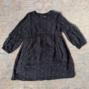 Zara Black/dark grey Polka Dot Kids Dress